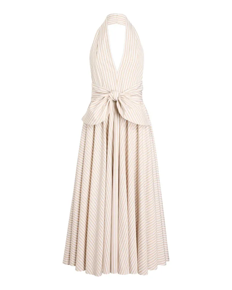 Patou Midikleid mit Neckholder - Nude Nude