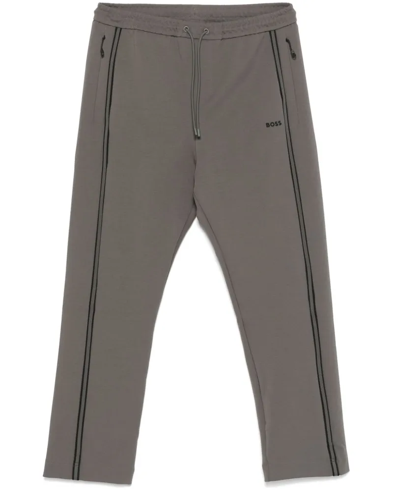 HUGO BOSS Jogginghose mit Besatzstreifen - Grau Grau