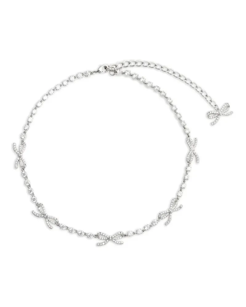 Self-Portrait Halskette mit Schleife - Silber Silber