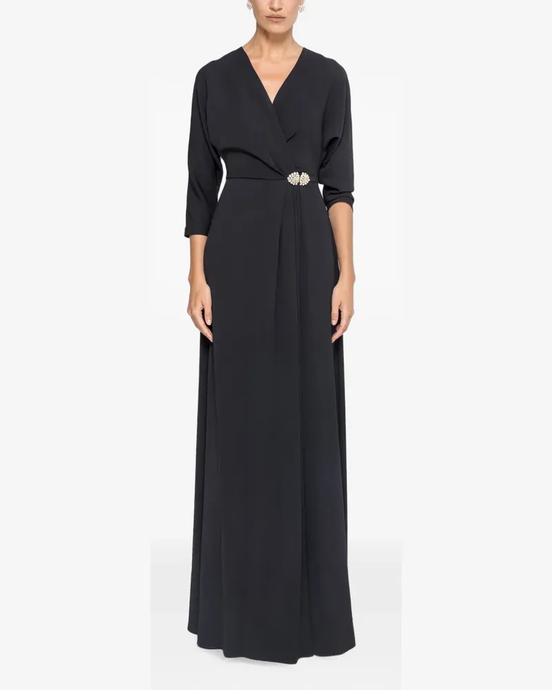 NISSA crystal-embellished maxi dress - Schwarz Schwarz