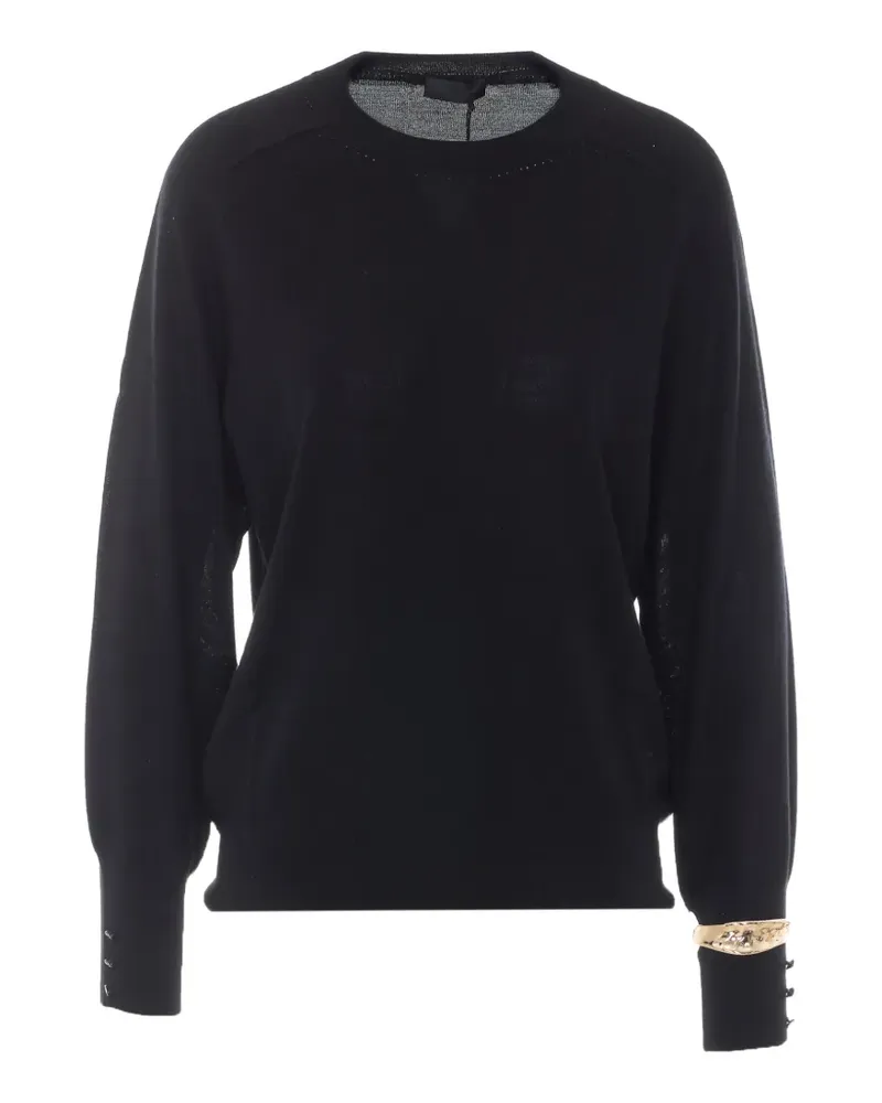 Liu Jo Pullover mit verzierten Bündchen - Schwarz Schwarz
