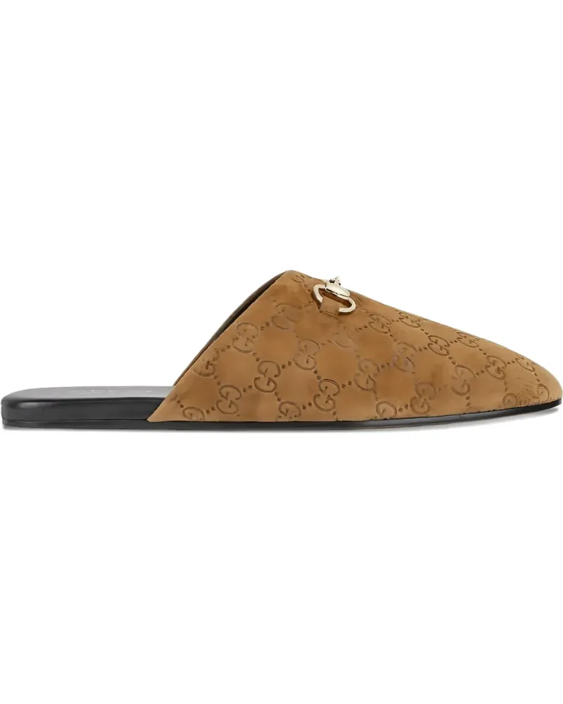 Gucci Sandalen mit Horsebit-Muster - Braun Braun