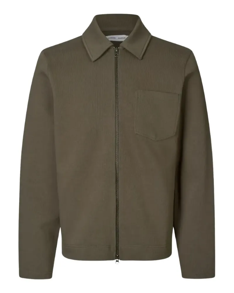 Samsøe & Samsøe zip-up chest-pocket jacket - Grün Grün