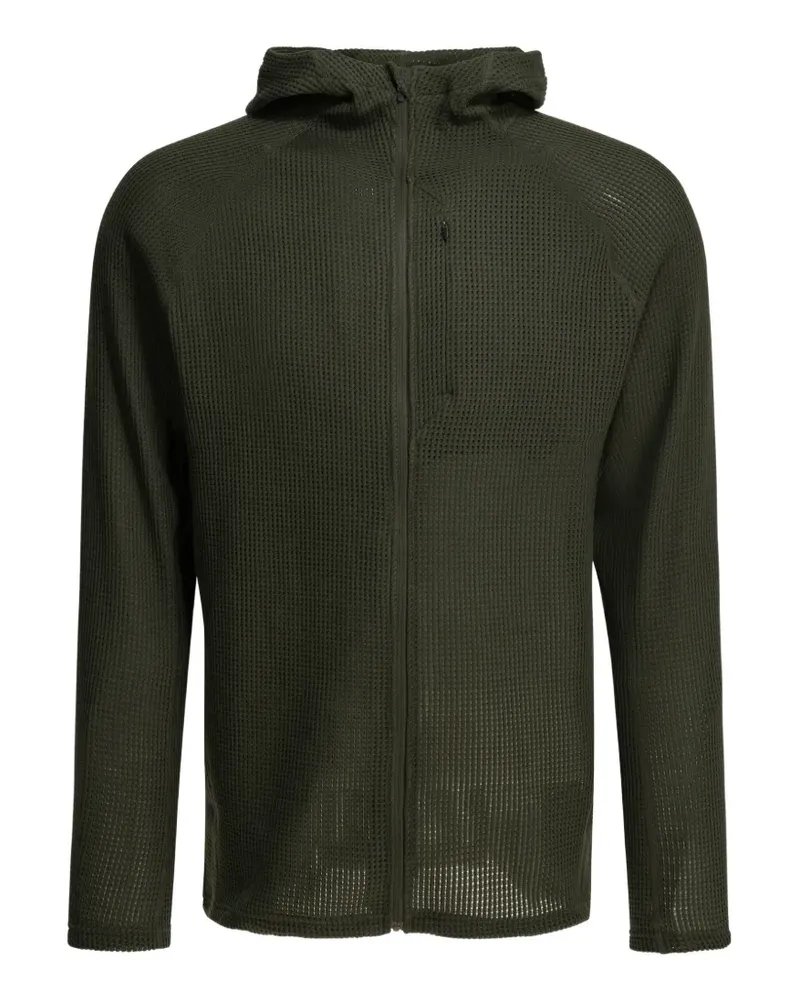 Houdini Pace Flow waffle-knit zip-up hoodie - Grün Grün