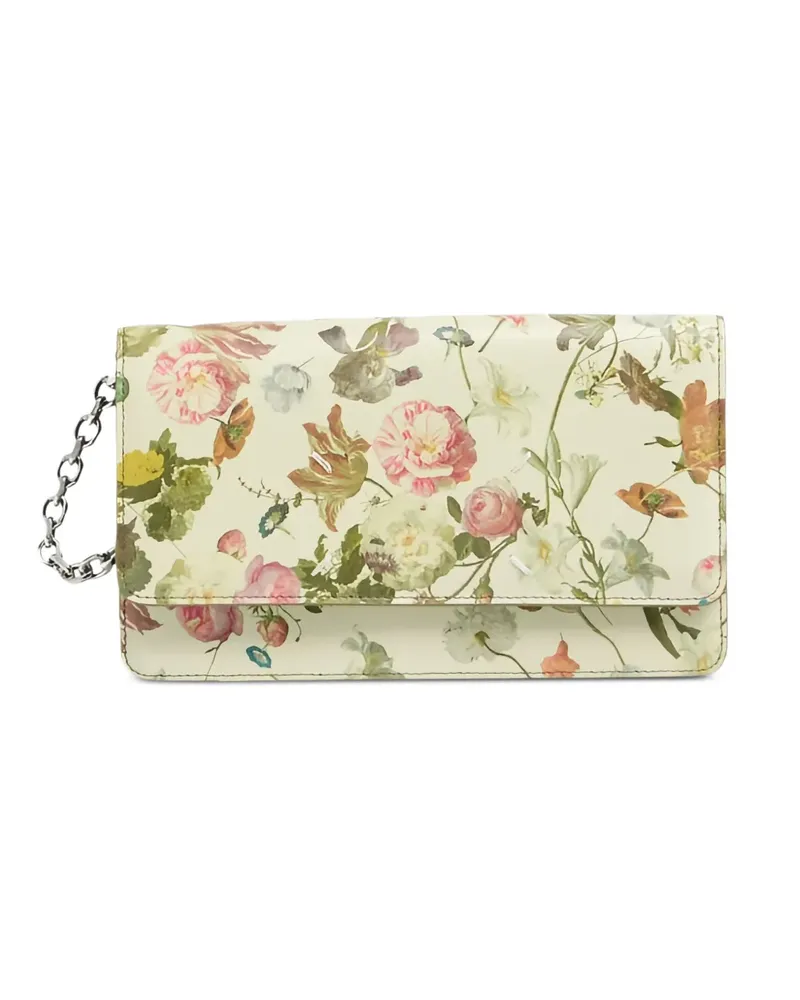 Maison Margiela floral-print leather mini bag - Nude Nude