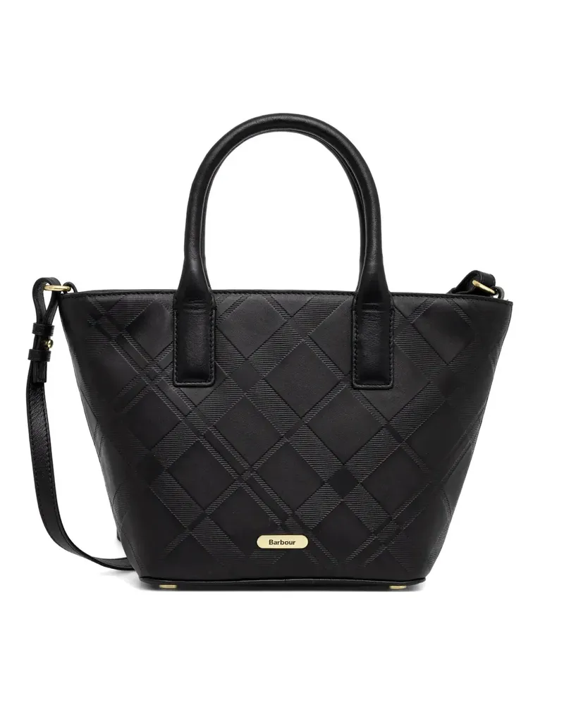 Barbour Birch Deboss quilted tote bag - Schwarz Schwarz
