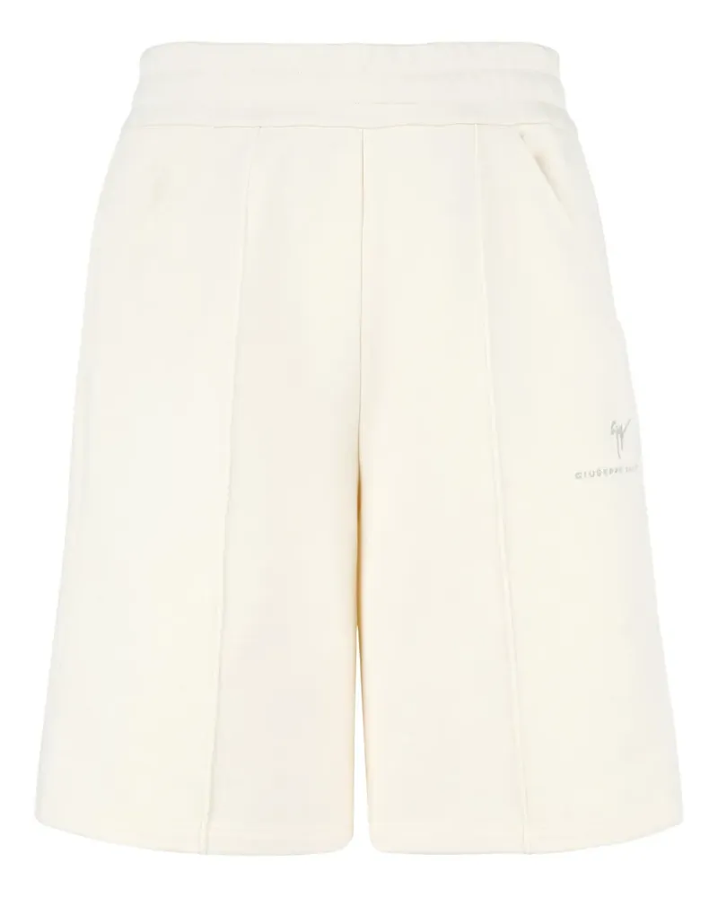 Giuseppe Zanotti Shorts mit Logo-Stickerei - Weiß Weiß