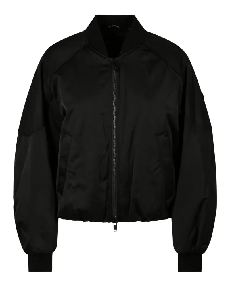 Moose Knuckles Drift logo-patch bomber jacket - Schwarz Schwarz