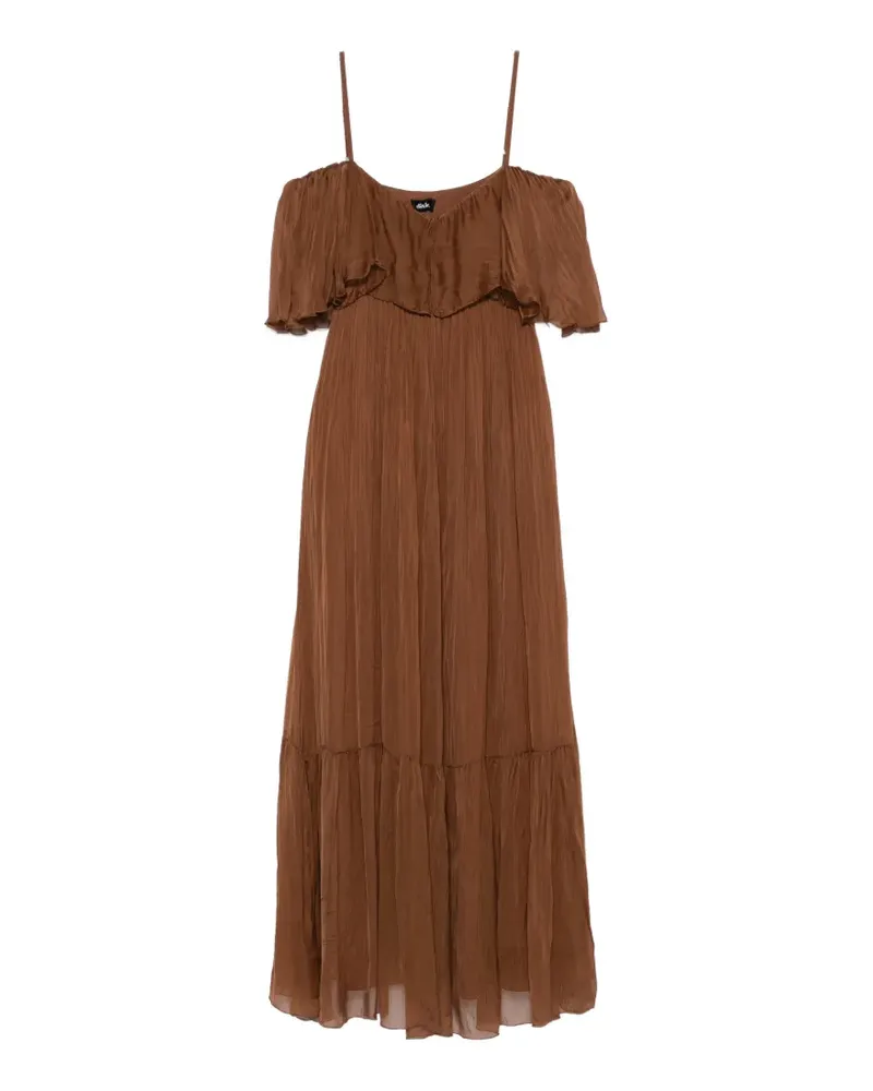 Dixie ruffled-detail maxi dress - Braun Braun