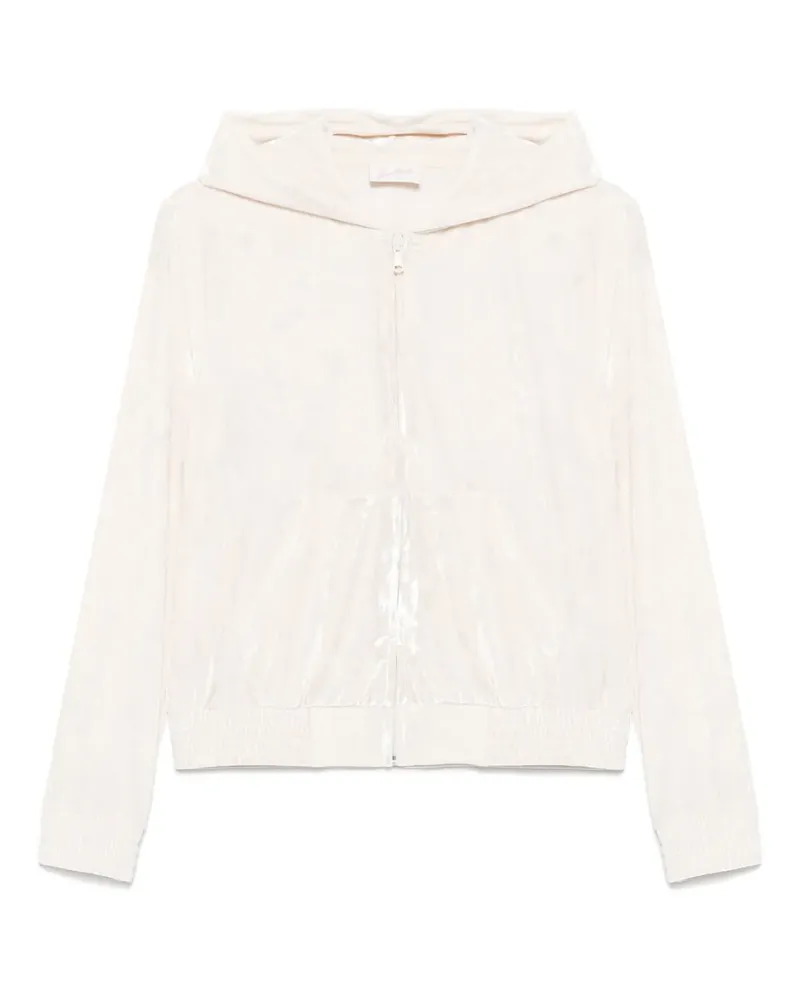 MC2 Saint Barth Hoodie aus Samt - Nude Nude