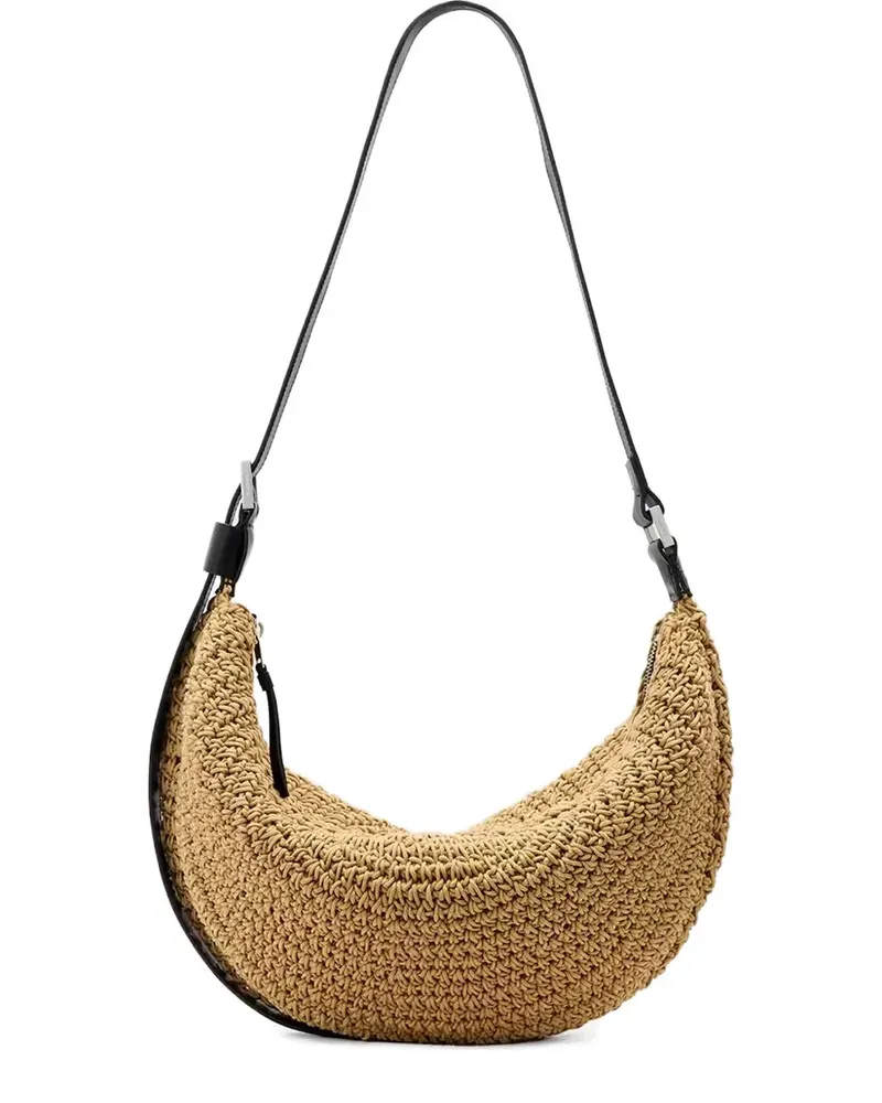 AllSaints Gehäkelte Schultertasche - Nude Nude