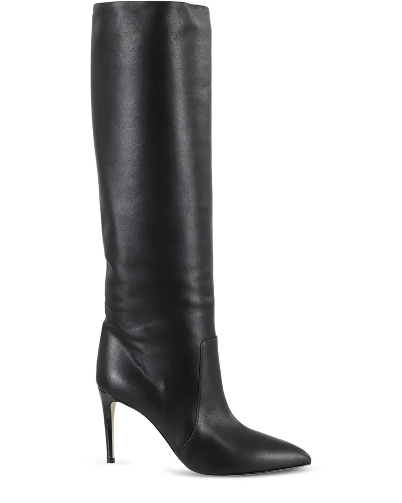 Paris Texas Kniehohe Stiefel mit spitzer Kappe - Schwarz Schwarz