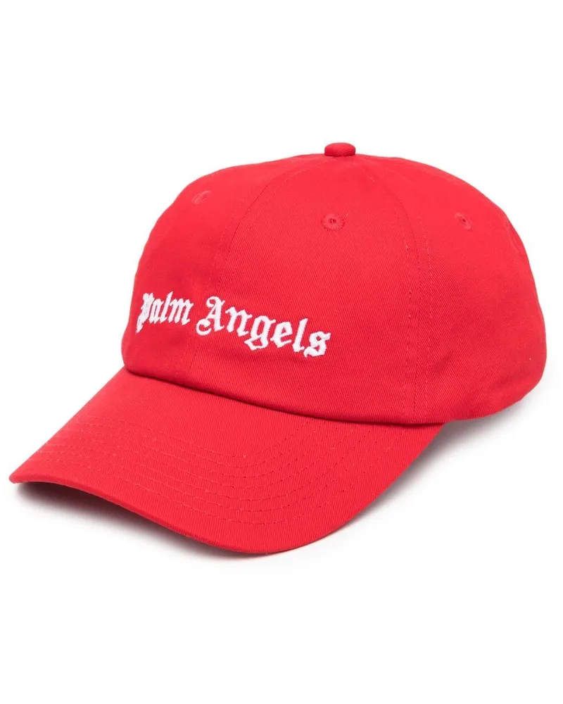 Palm Angels Baseballkappe mit Logo-Print Rot