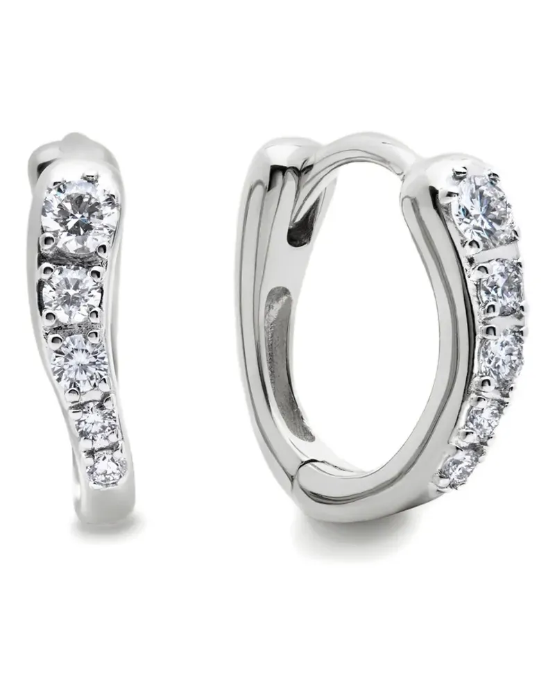 Monica Vinader Ohrringe mit Diamanten - Silber Silber