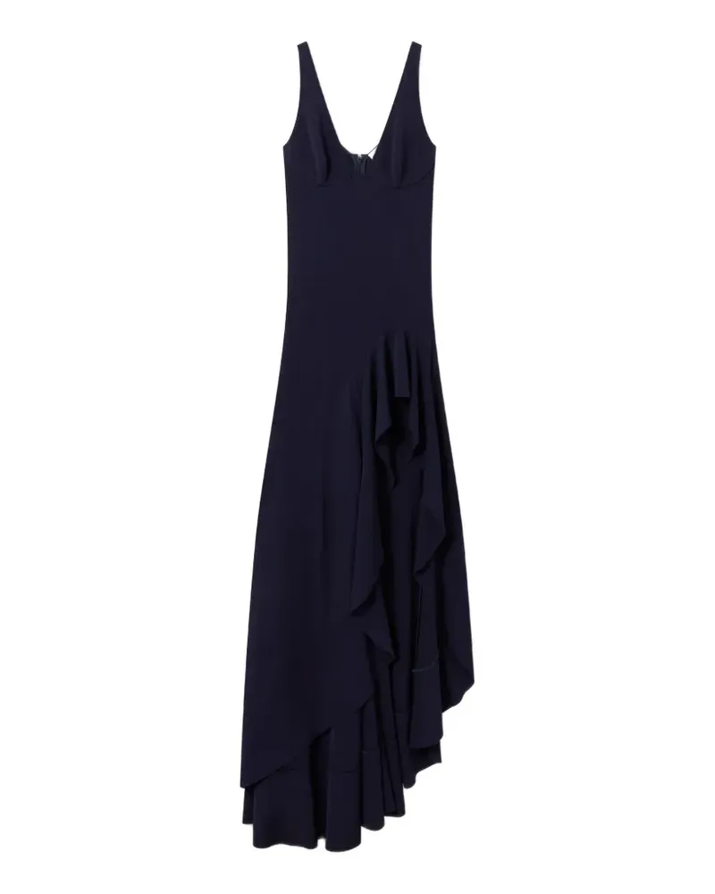Stella McCartney Asymmetrisches Kleid mit Rüschen - Blau Blau