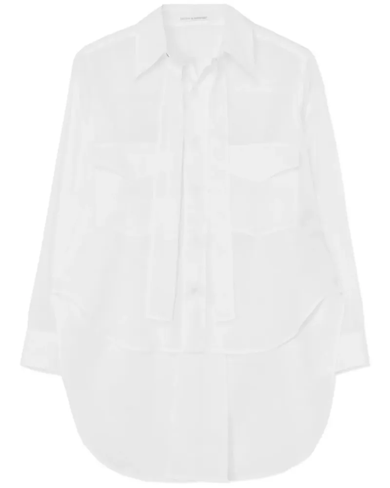 Yohji Yamamoto Langärmeliges Hemd - Weiß Weiß