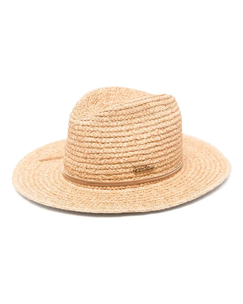 Borsalino Fedora aus Stroh - Nude Nude