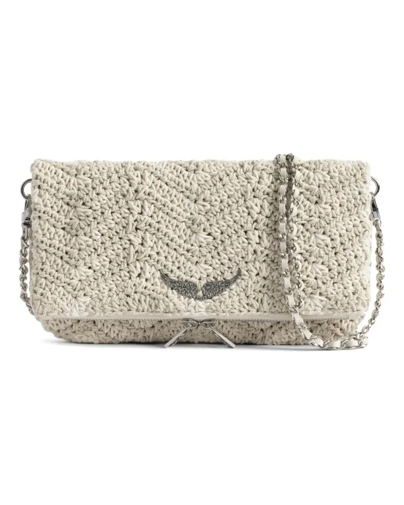 Zadig & Voltaire Rock Macrame cross body bag - Nude Nude