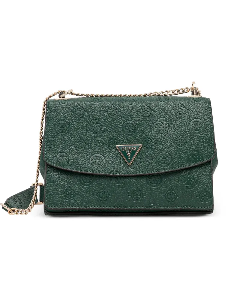 Guess Cresidia Umhängetasche mit Logo-Schild - Grün Grün