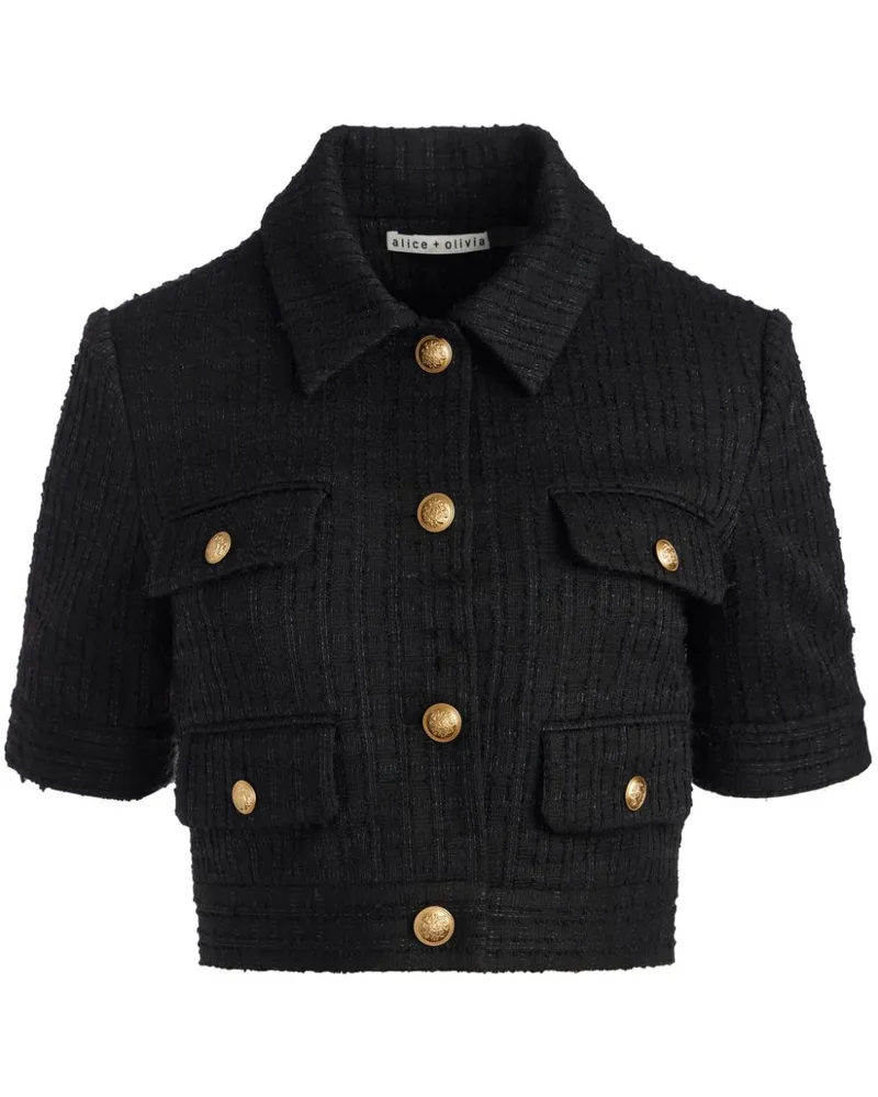 Alice + Olivia Elle Jacke - Schwarz Schwarz