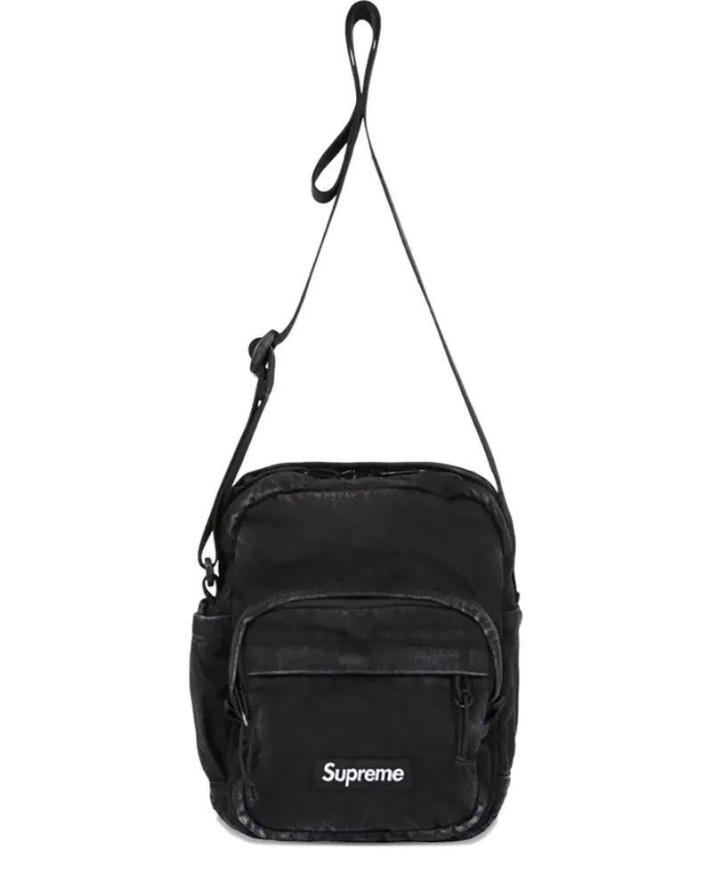 Supreme Being denim "Black" shoulder bag - Schwarz Schwarz