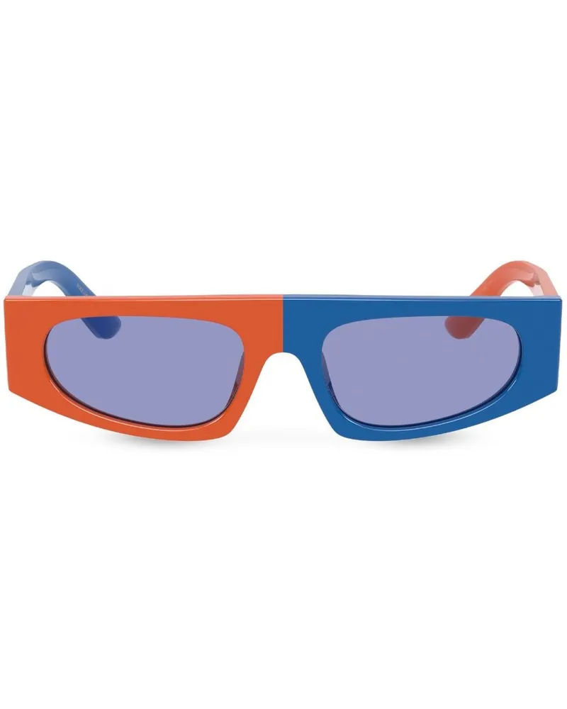 Dolce & Gabbana Sonnenbrille mit eckigem Gestell - Blau Blau