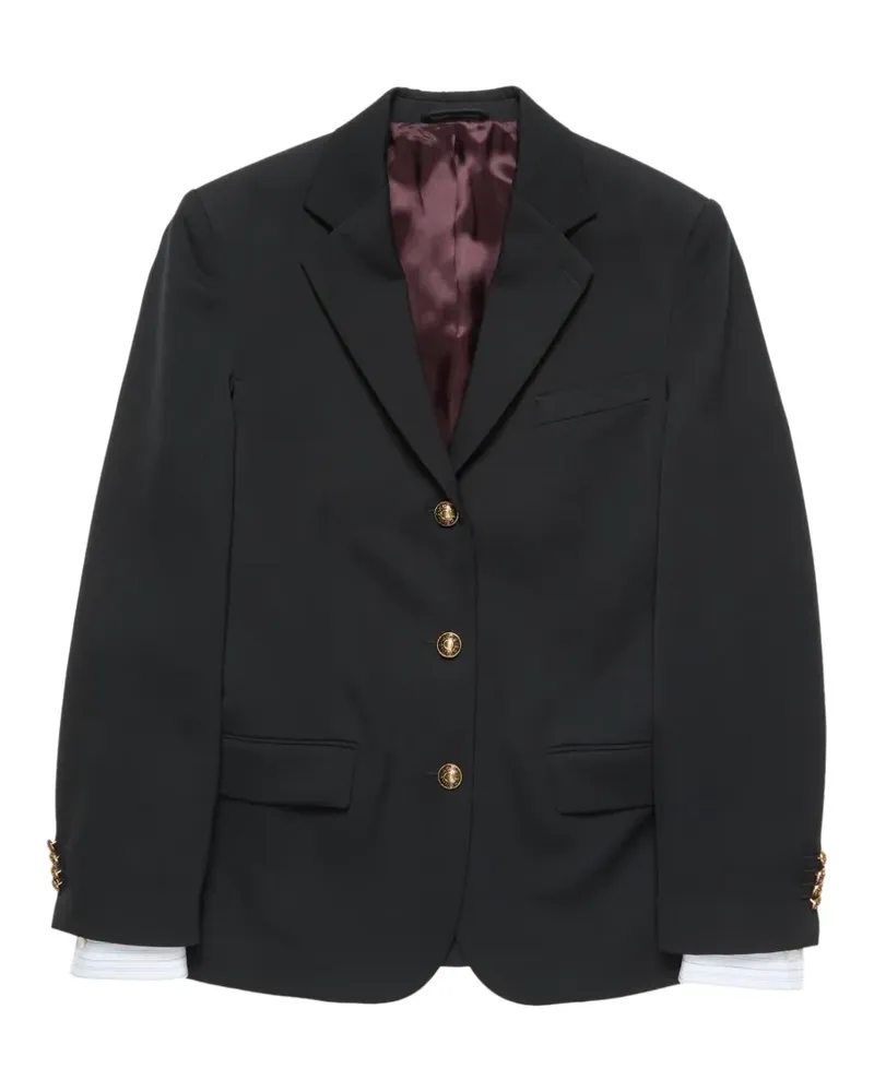 Acne Studios Wollblazer im Layering-Look - Schwarz Schwarz