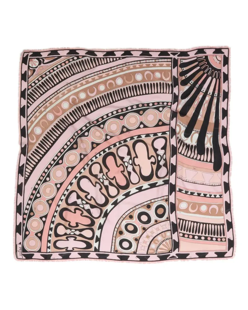 Emilio Pucci Soleil Pashmina aus Wolle und Seide - Rosa Rosa