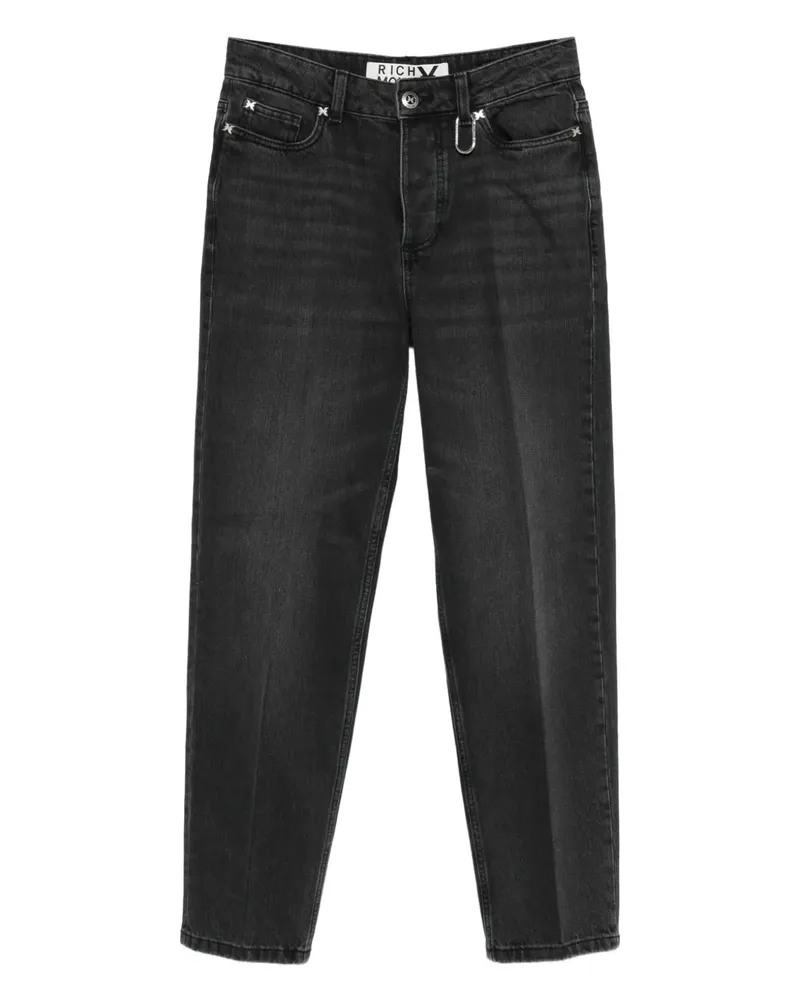 John Richmond Verzierte Five-Pocket-Jeans - Schwarz Schwarz