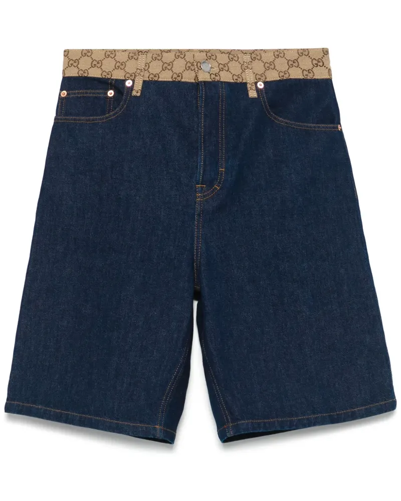 Gucci Klassische Jeans-Shorts - Blau Blau