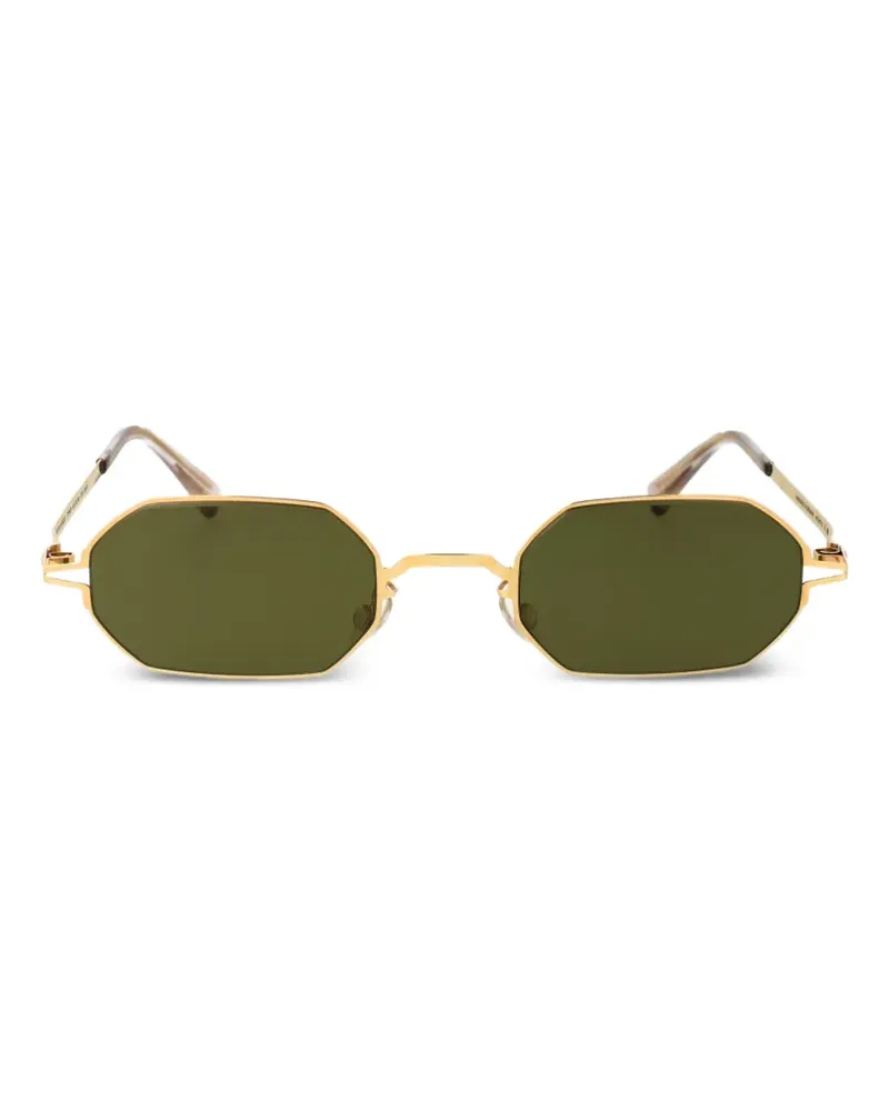 Mykita Cypher Sonnenbrille mit geometrischem Gestell - Gold Gold