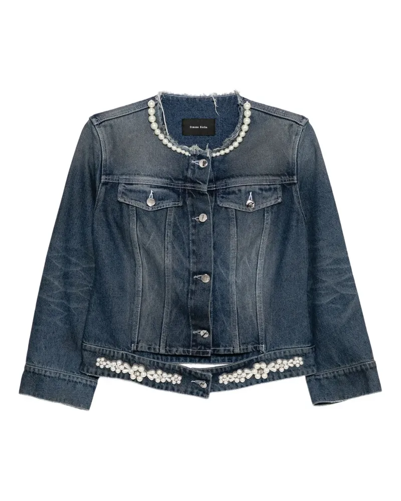 Simone Rocha Turbo Jeansjacke - Blau Blau