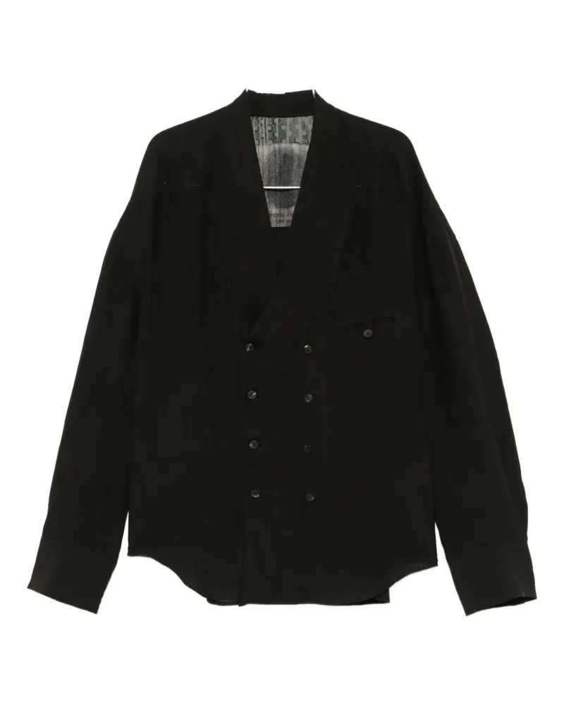 Ziggy Chen double-breasted buttoned jacket - Grün Grün