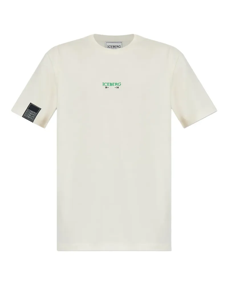 Iceberg T-Shirt mit kurzen Ärmeln - Weiß Weiß