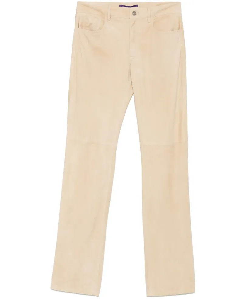 Ralph Lauren Gerade Wildlederhose - Nude Nude