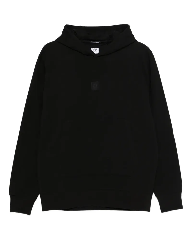 C.P. Company logo-patch hoodie - Schwarz Schwarz
