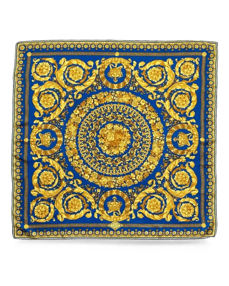 Versace Barocco silk scarf - Blau Blau