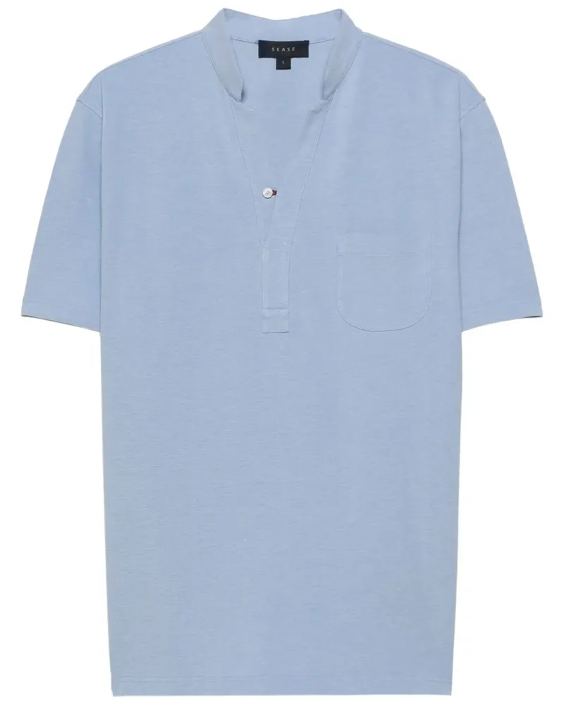 SEASE Fish Tail Poloshirt - Blau Blau