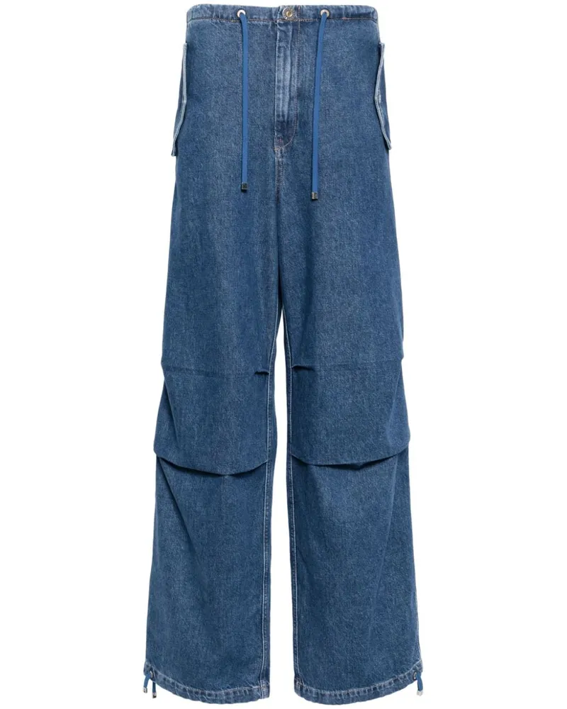 Dion Lee Parachute Straight-Leg-Jeans - Blau Blau