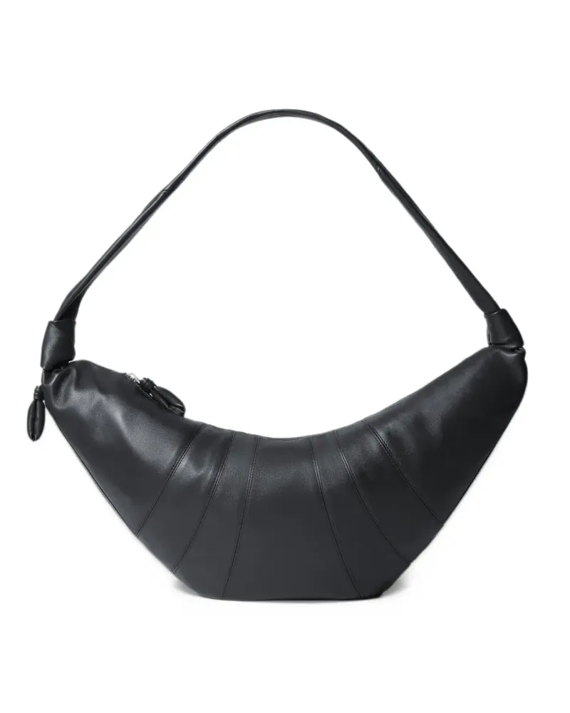 Christophe Lemaire Große Croissant Schultertasche - Schwarz Schwarz