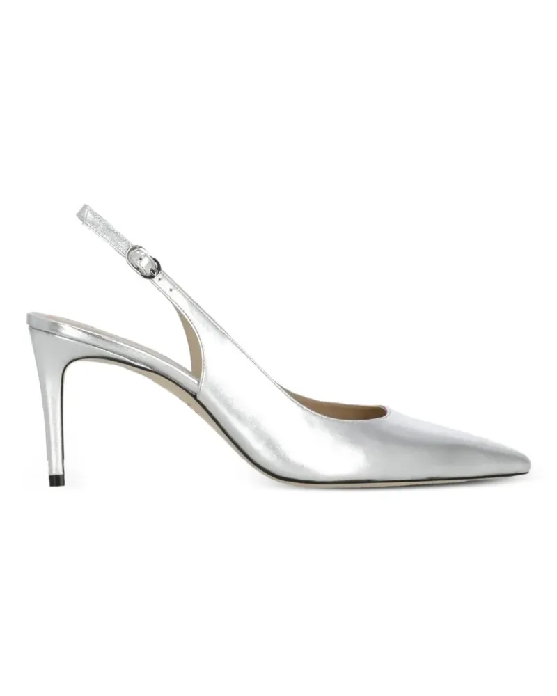 Stuart Weitzman Stuart Power 75 pointed slingback pumps - Silber Silber