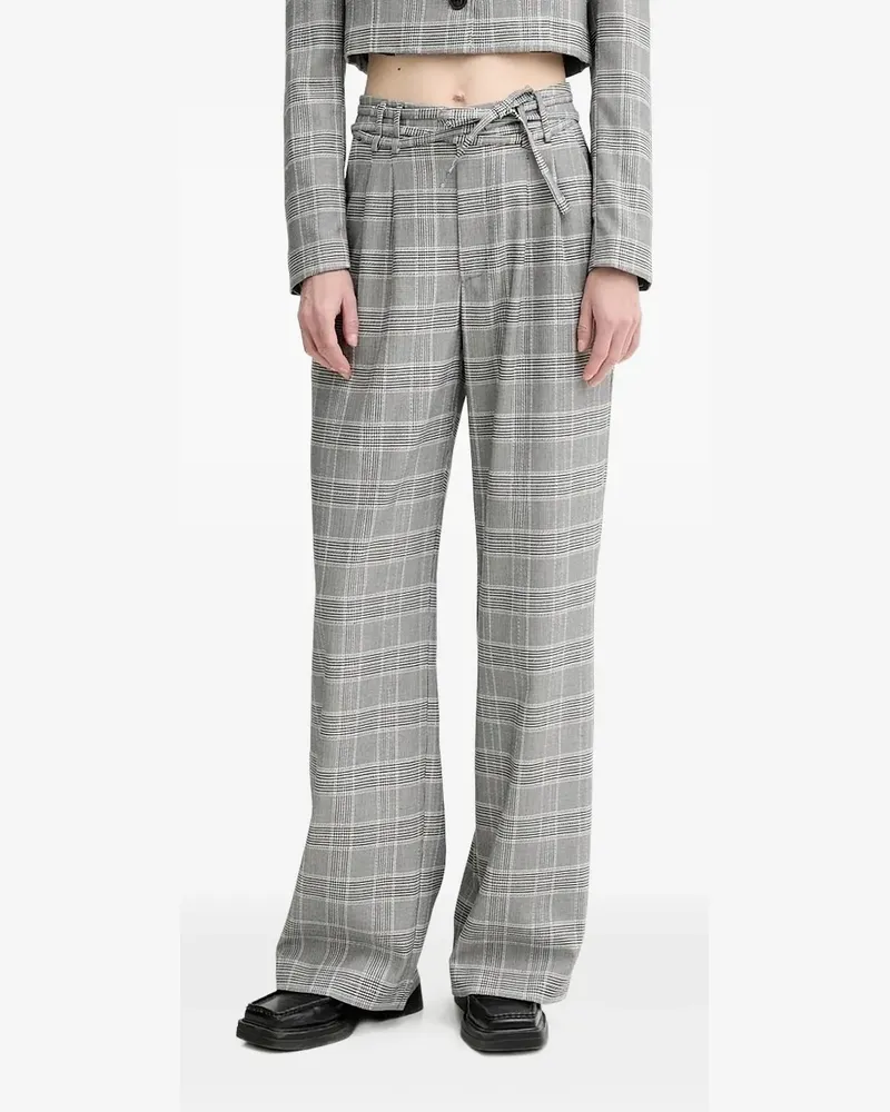 Alohas Hose mit Prince of Wales-Karo - Grau Grau