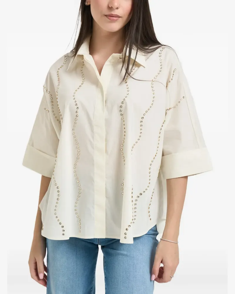 Liu Jo crystal-embellished shirt - Gelb Gelb