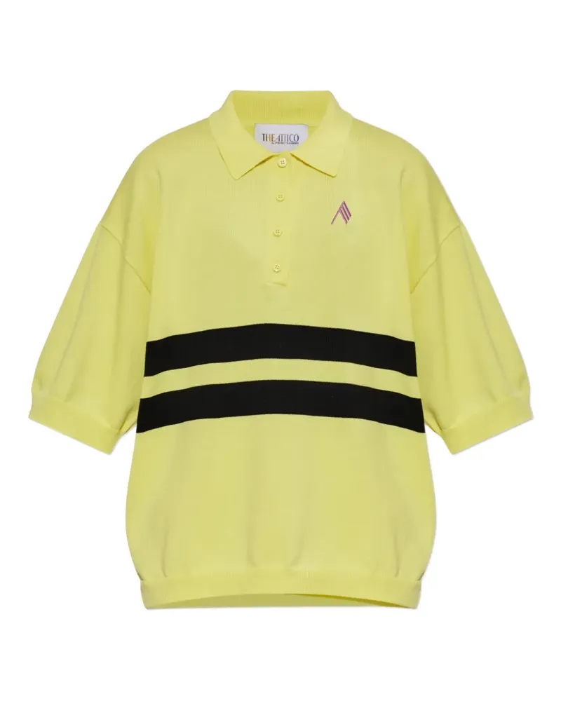 ATTICO striped polo shirt - Gelb Gelb