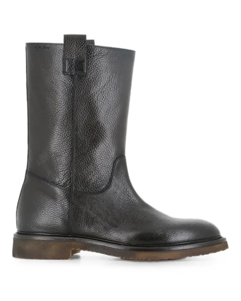 Alexander Hotto Stiefel mit mandelförmiger Kappe - Schwarz Schwarz