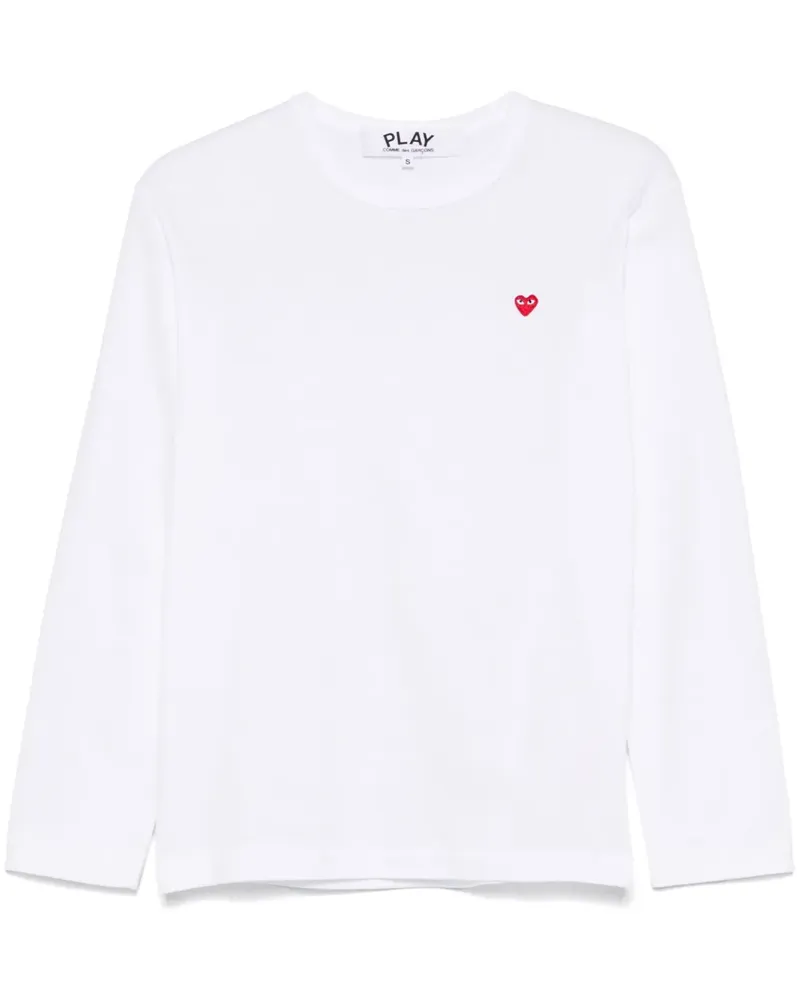 Comme des Garçons T-Shirt mit Logo-Applikation - Weiß Weiß