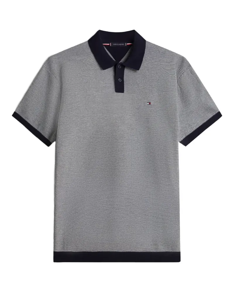 Tommy Hilfiger Gestreiftes Poloshirt - Blau Blau