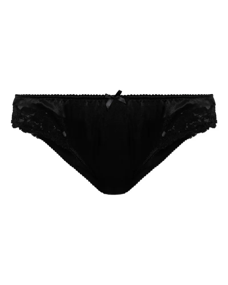 Dolce & Gabbana Slip mit Spitzeneinsatz - Schwarz Schwarz