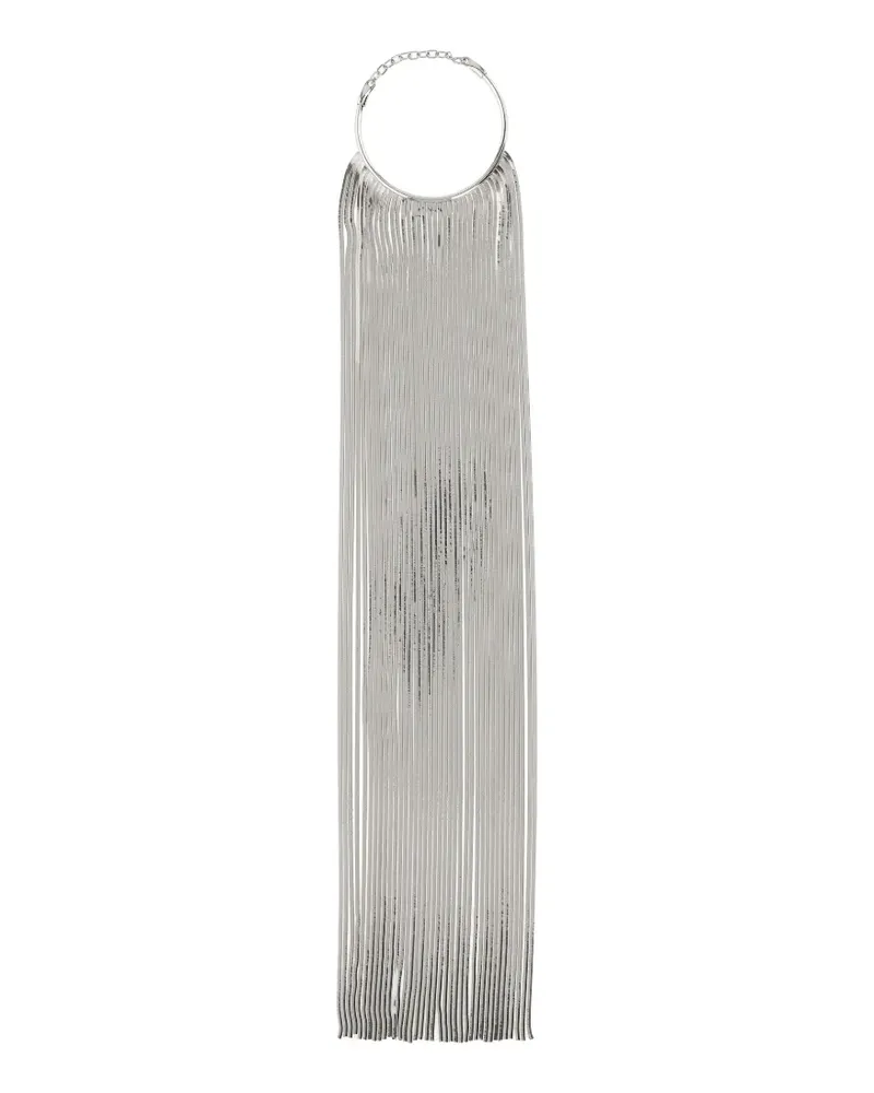 SPORTMAX Halskette mit Fransen - Silber Silber