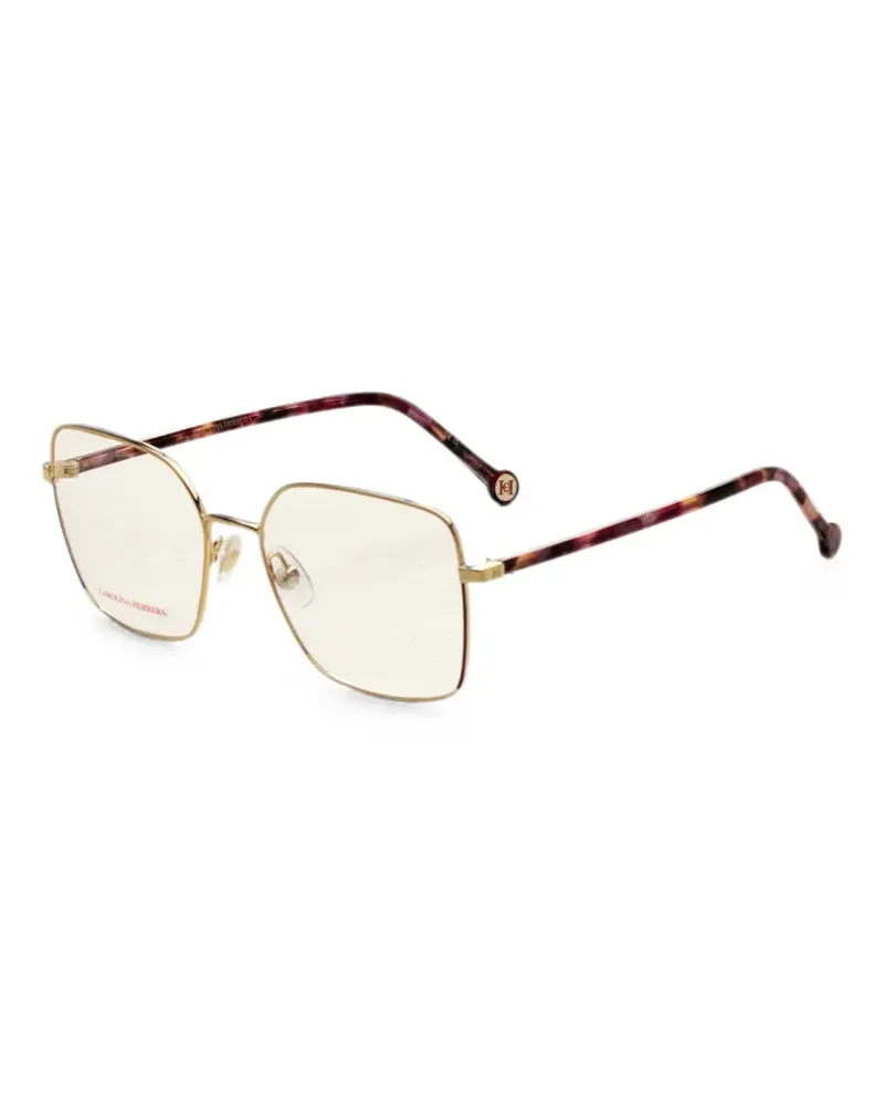 Carolina Herrera New York Brille mit geometrischem Gestell - Gold Gold